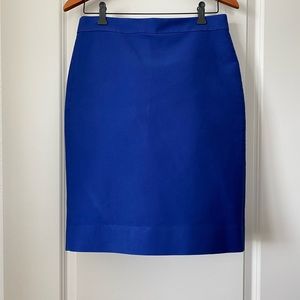 J. CREW No. 2 Pencil Skirt in Royal Blue